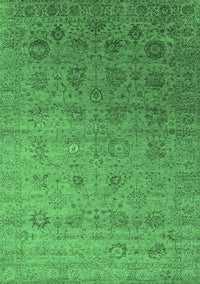 Oriental Emerald Green Industrial Rug, urb2475emgrn