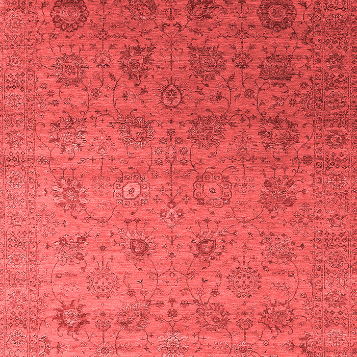 Machine Washable Oriental Red Industrial Rug, wshurb2475red