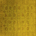 Square Oriental Yellow Industrial Rug, urb2475yw