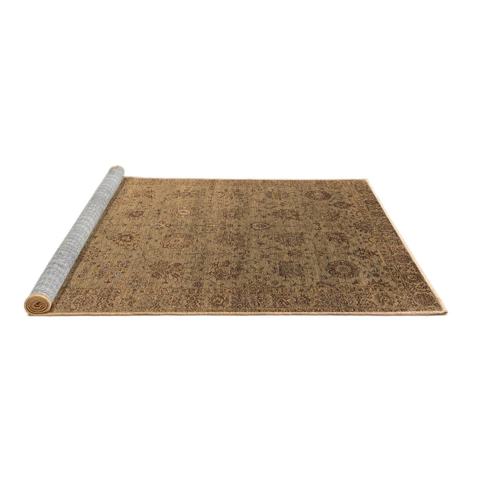 Sideview of Machine Washable Oriental Brown Industrial Rug, wshurb2475brn