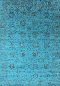 Oriental Light Blue Industrial Rug, urb2475lblu