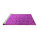 Sideview of Machine Washable Oriental Pink Industrial Rug, wshurb2475pnk