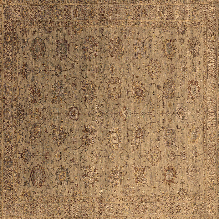Square Oriental Brown Industrial Rug, urb2475brn