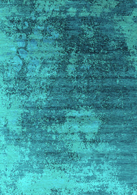 Oriental Turquoise Industrial Rug, urb2476turq