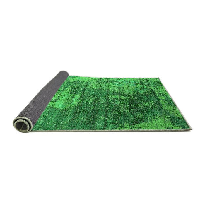 Sideview of Oriental Green Industrial Rug, urb2476grn