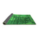 Sideview of Oriental Green Industrial Rug, urb2476grn