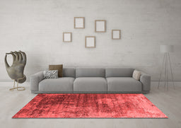 Industrial Red Washable Rugs