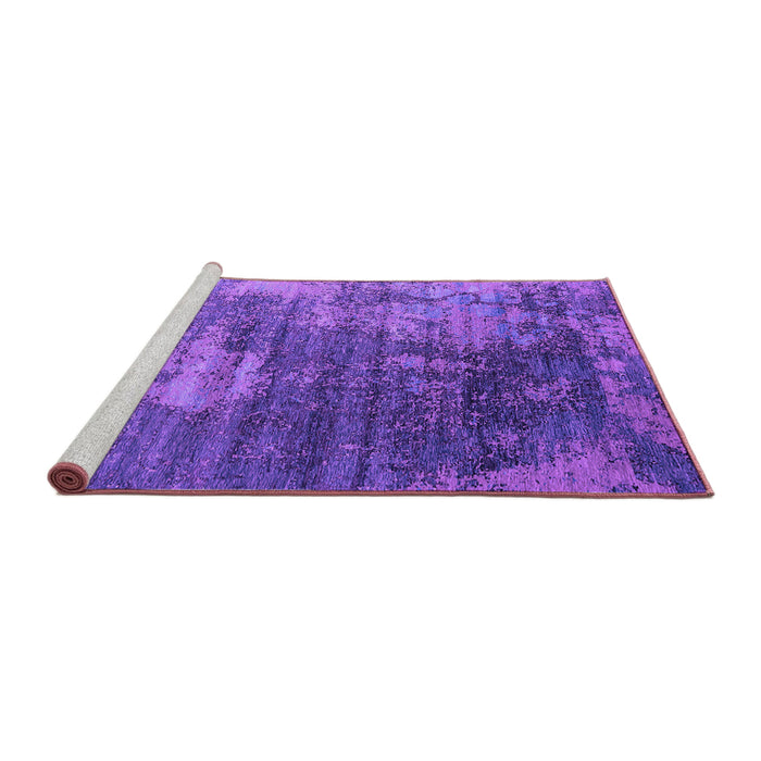 Sideview of Machine Washable Oriental Purple Industrial Area Rugs, wshurb2476pur