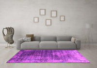 Machine Washable Oriental Pink Industrial Rug, wshurb2476pnk