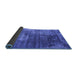 Sideview of Oriental Blue Industrial Rug, urb2476blu