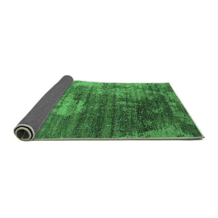 Sideview of Oriental Emerald Green Industrial Rug, urb2476emgrn
