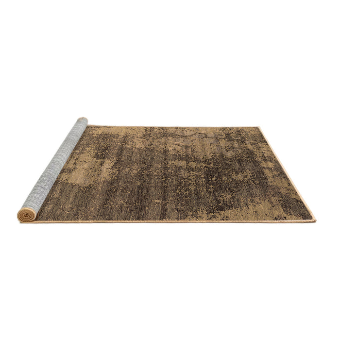 Sideview of Machine Washable Oriental Brown Industrial Rug, wshurb2476brn