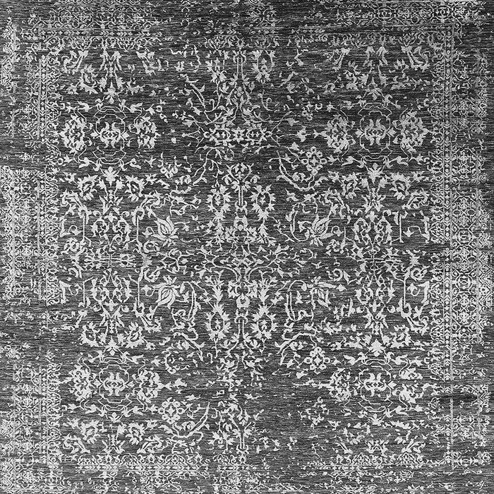 Square Oriental Gray Industrial Rug, urb2477gry