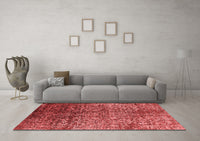 Machine Washable Oriental Red Industrial Rug, wshurb2477red