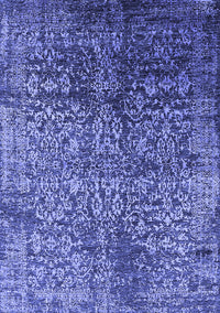 Oriental Blue Industrial Rug, urb2477blu