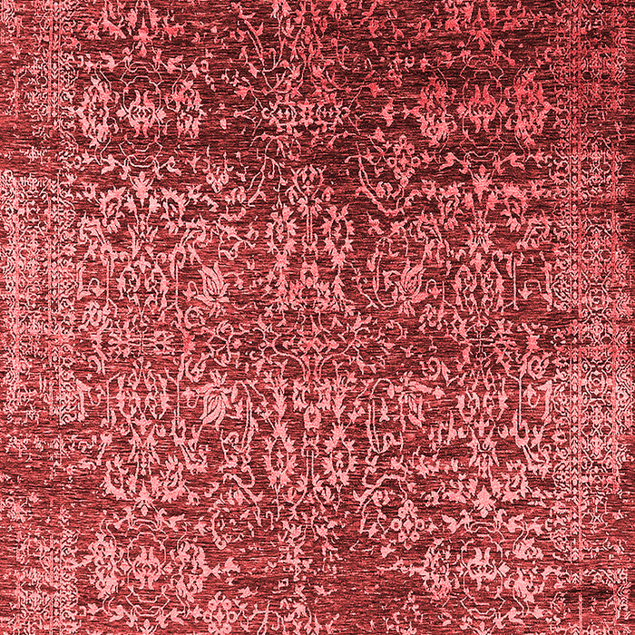 Machine Washable Oriental Red Industrial Rug, wshurb2477red