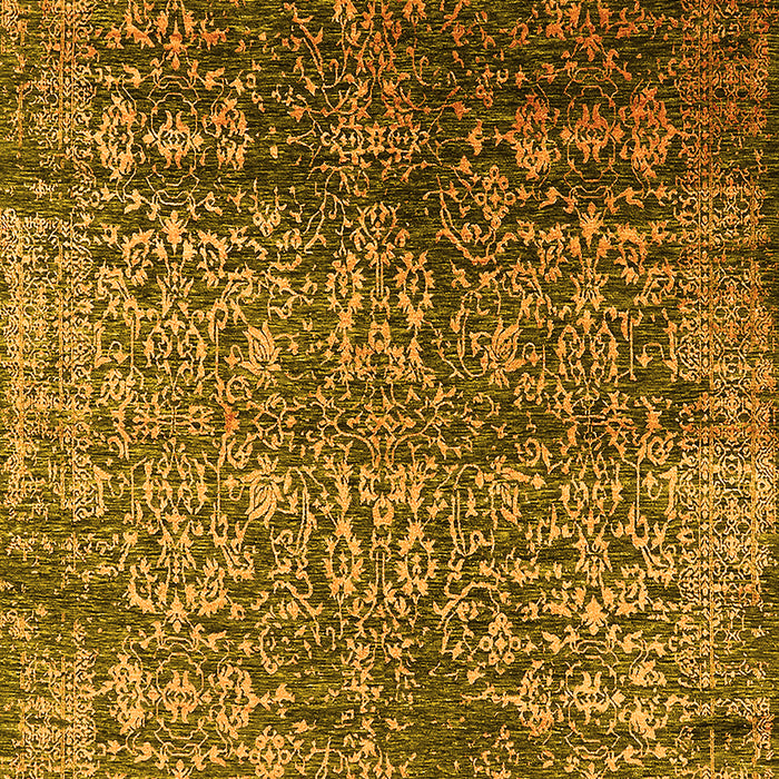 Oriental Yellow Industrial Rug, urb2477yw