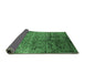 Sideview of Oriental Emerald Green Industrial Rug, urb2477emgrn