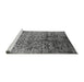 Sideview of Machine Washable Oriental Gray Industrial Rug, wshurb2477gry