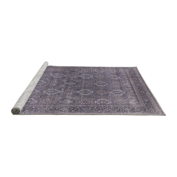 Sideview of Machine Washable Industrial Modern Dark Gray Rug, wshurb2478