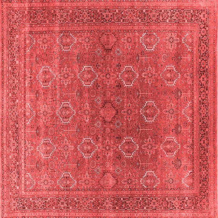 Machine Washable Oriental Red Industrial Rug, wshurb2478red