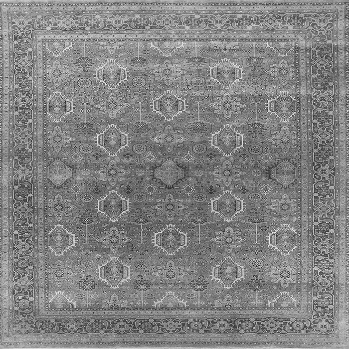 Square Oriental Gray Industrial Rug, urb2478gry