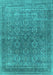 Oriental Turquoise Industrial Rug, urb2478turq
