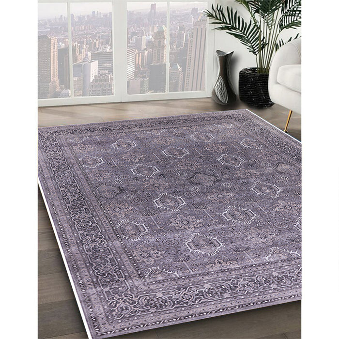 Machine Washable Industrial Modern Dark Gray Rug in a Family Room, wshurb2478
