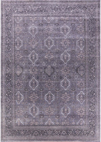 Machine Washable Industrial Modern Dark Gray Rug, wshurb2478