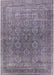 Machine Washable Industrial Modern Dark Gray Rug, wshurb2478