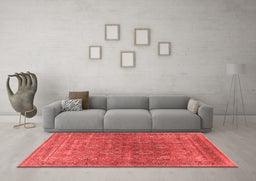 Industrial Red Washable Rugs