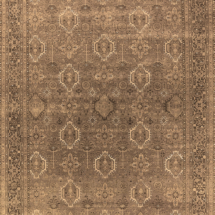 Machine Washable Oriental Brown Industrial Rug, wshurb2478brn