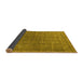 Sideview of Oriental Yellow Industrial Rug, urb2478yw