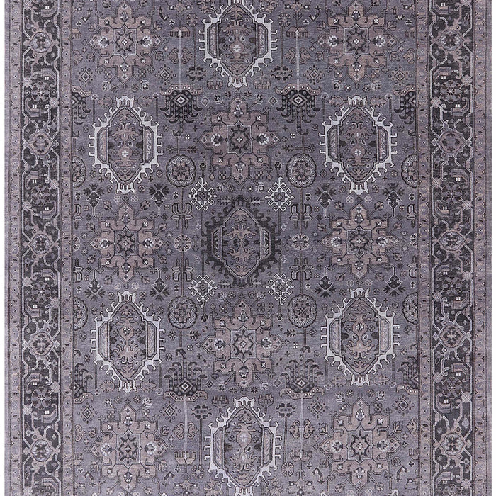 Mid-Century Modern Gray Oriental Rug, urb2479