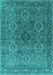 Oriental Turquoise Industrial Rug, urb2479turq