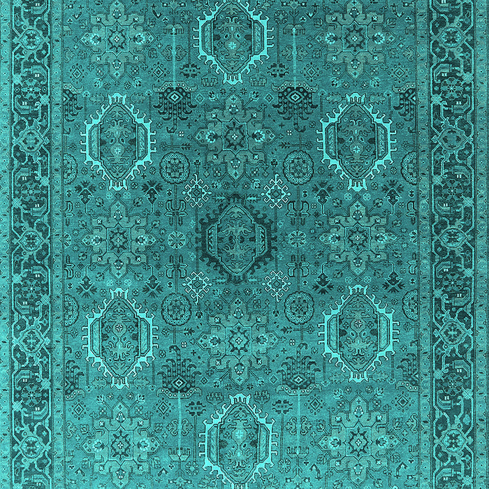 Oriental Turquoise Industrial Rug, urb2479turq