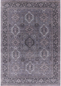 Machine Washable Industrial Modern Gray Rug, wshurb2479