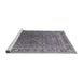 Sideview of Machine Washable Industrial Modern Dark Gray Rug, wshurb2480