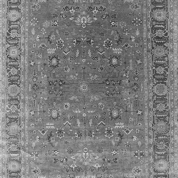Machine Washable Oriental Gray Industrial Rug, wshurb2480gry