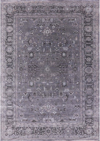 Machine Washable Industrial Modern Dark Gray Rug, wshurb2480