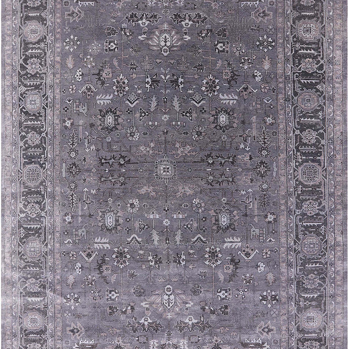 Machine Washable Industrial Modern Dark Gray Rug, wshurb2480