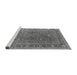 Sideview of Machine Washable Oriental Gray Industrial Rug, wshurb2480gry