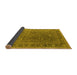 Sideview of Oriental Yellow Industrial Rug, urb2480yw