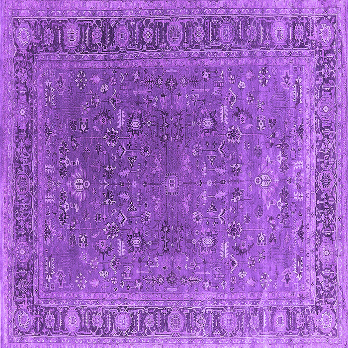 Square Oriental Purple Industrial Rug, urb2480pur