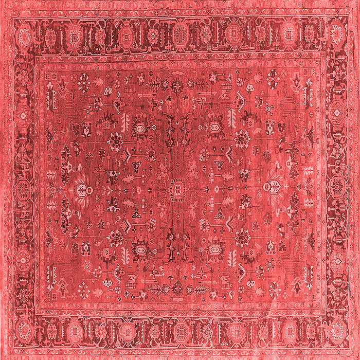 Machine Washable Oriental Red Industrial Rug, wshurb2480red