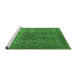 Sideview of Machine Washable Oriental Green Industrial Area Rugs, wshurb2481grn