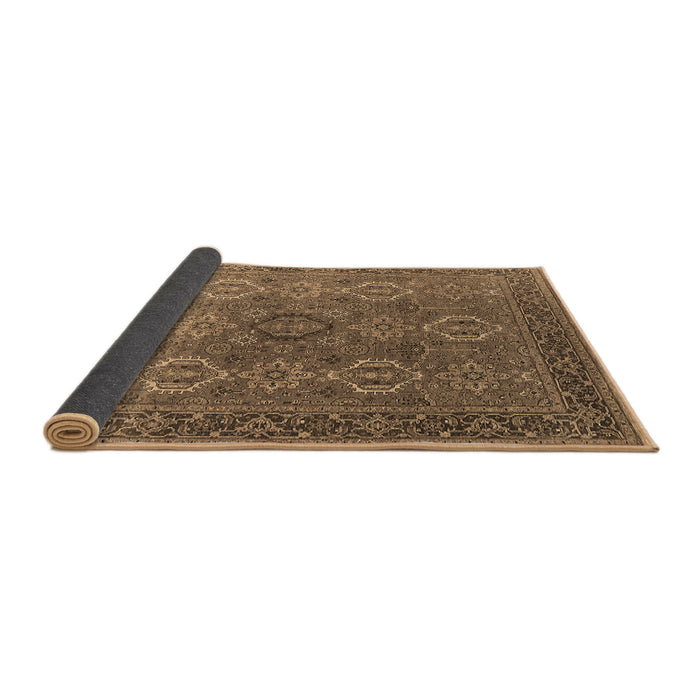 Sideview of Oriental Brown Industrial Rug, urb2481brn
