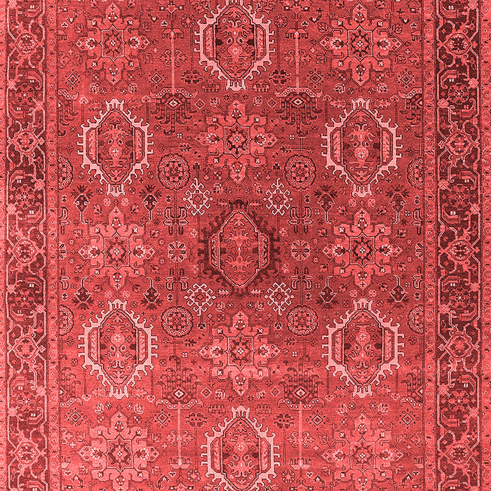 Machine Washable Oriental Red Industrial Rug, wshurb2481red
