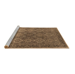Sideview of Machine Washable Oriental Brown Industrial Rug, wshurb2481brn