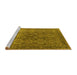 Sideview of Machine Washable Oriental Yellow Industrial Rug, wshurb2481yw